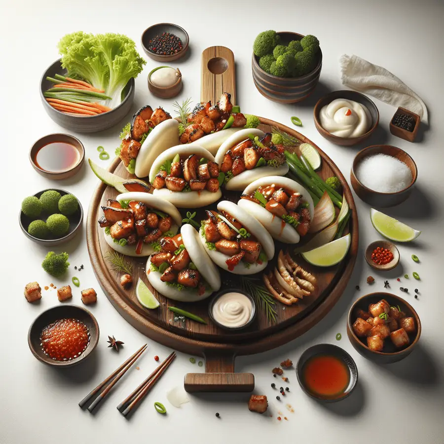 Bao Buns con cerdo agridulce