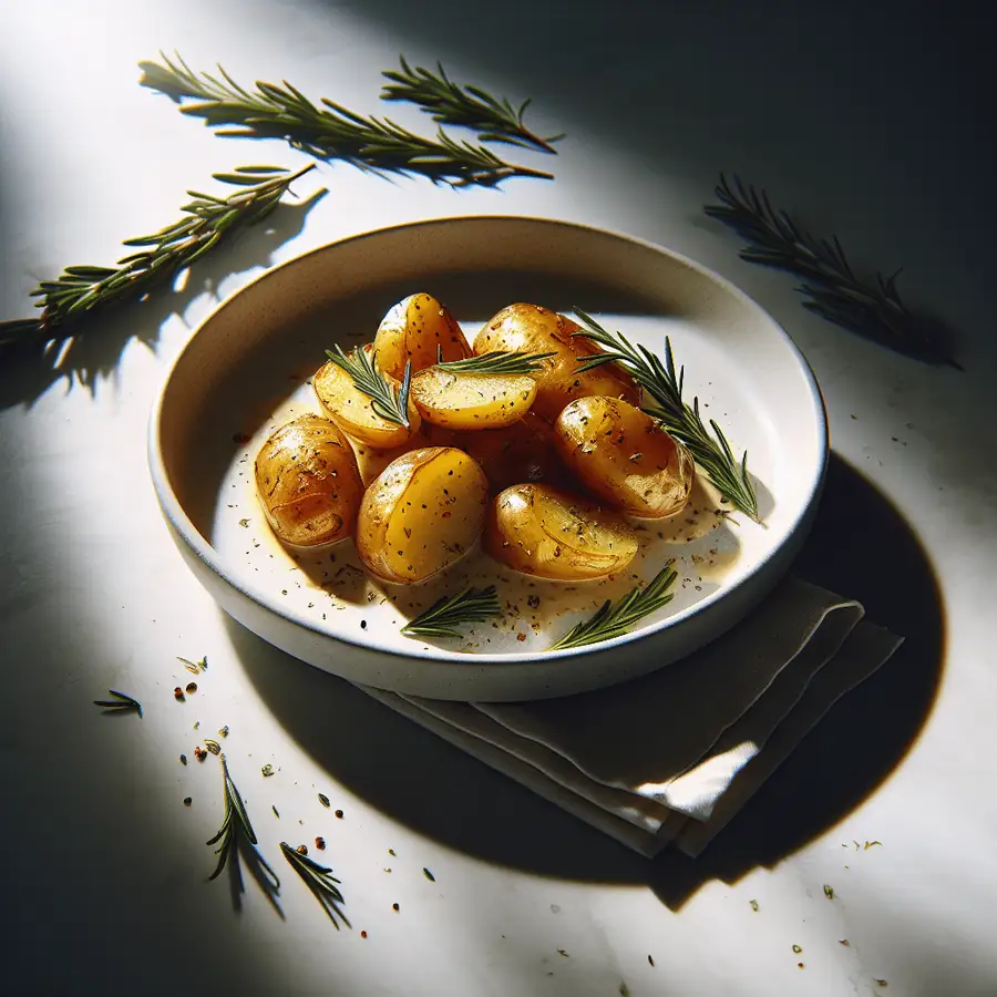 Batatas al horno con romero