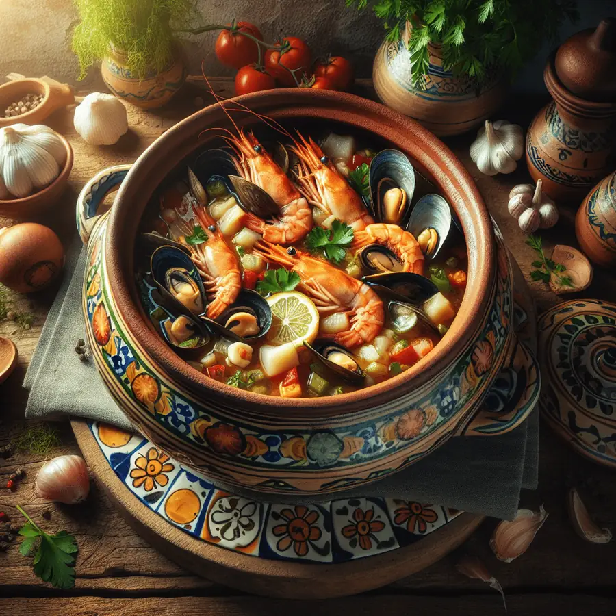 Cazuela de mariscos