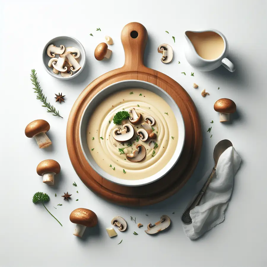 Crema de champiñones