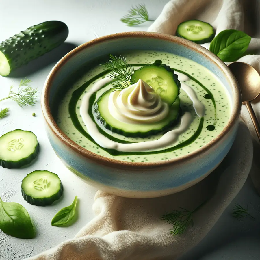 Crema fria de pepino