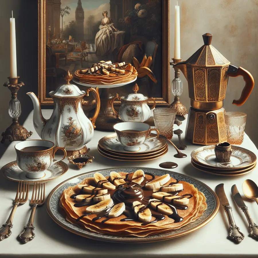 Crepes de plátano y chocolate