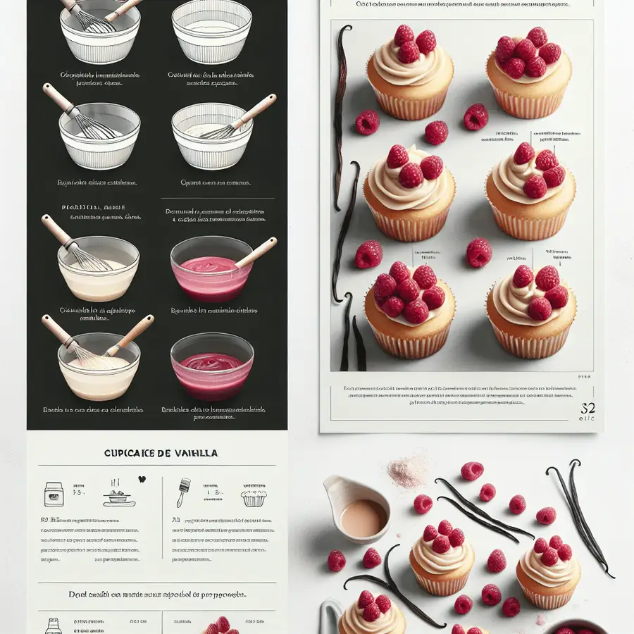 Cupcakes de Vainilla y Frambuesa
