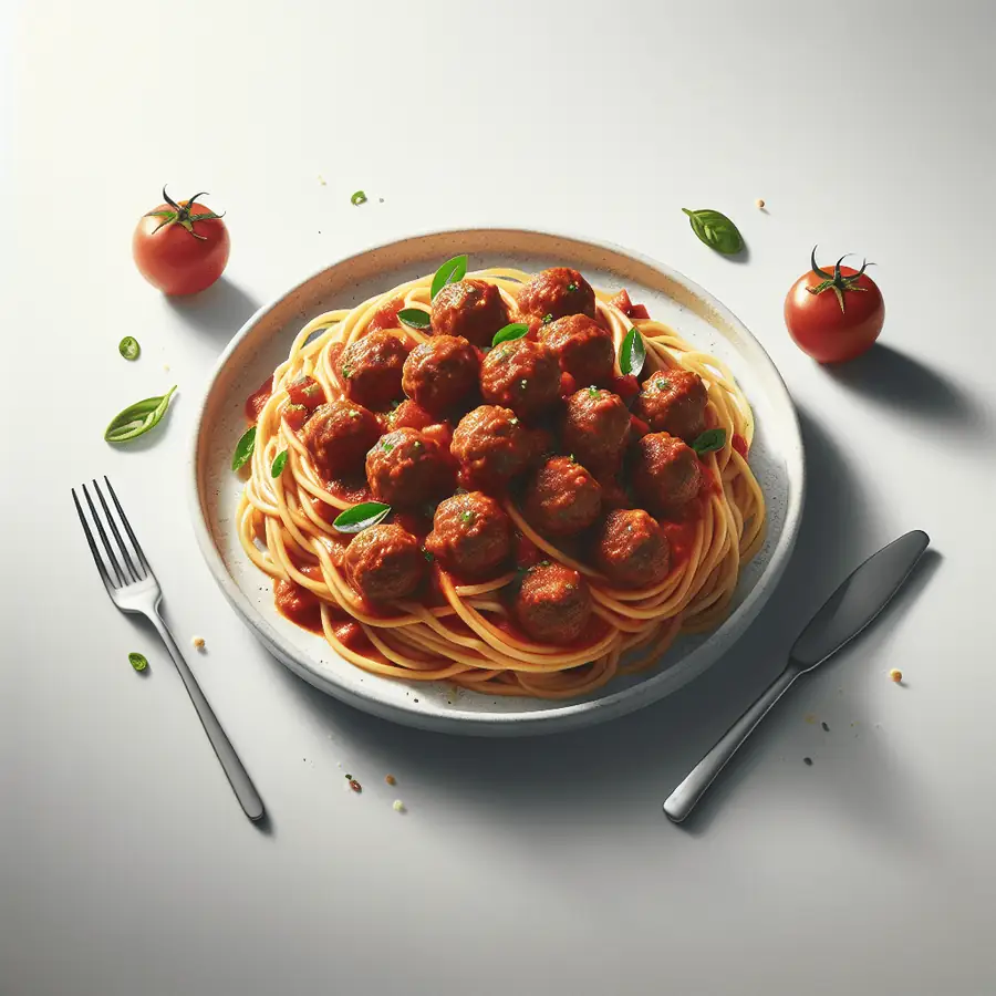 Espaguetis con albondigas