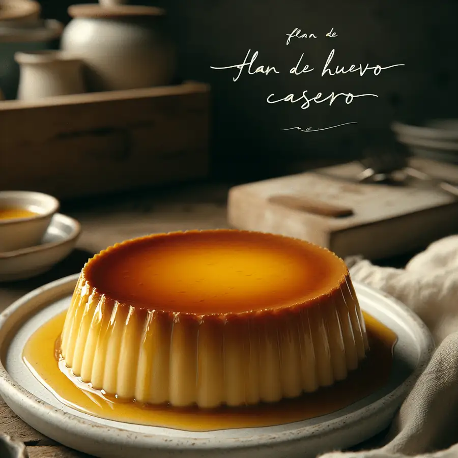 Flan de huevo casero