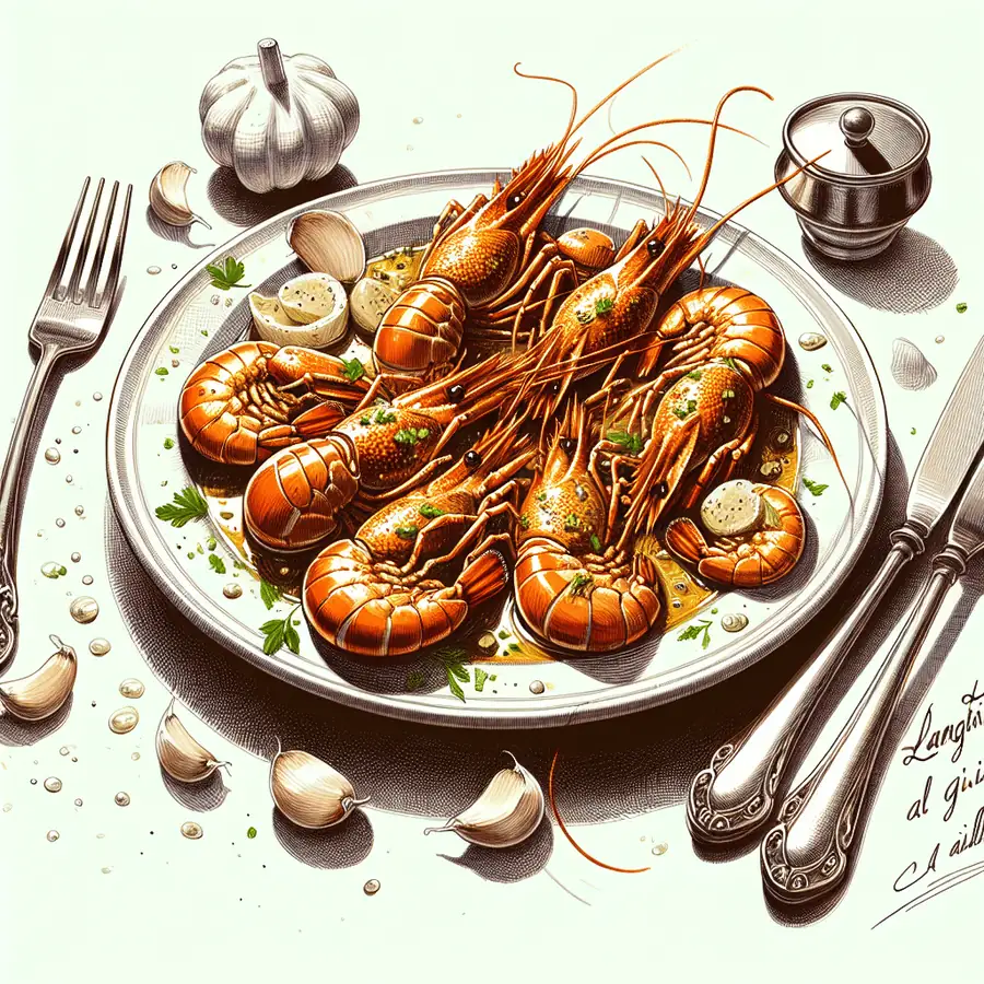 Langostinos al ajillo