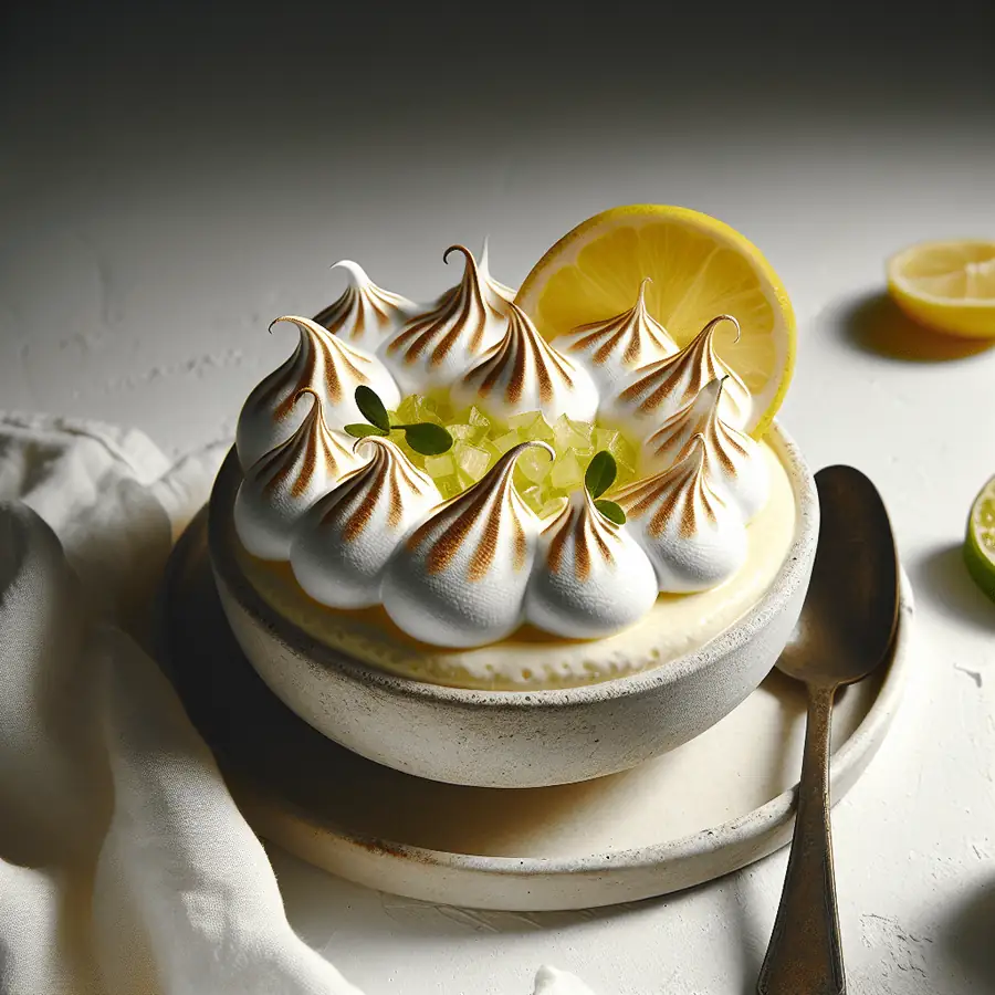 Mousse de limón con merengue
