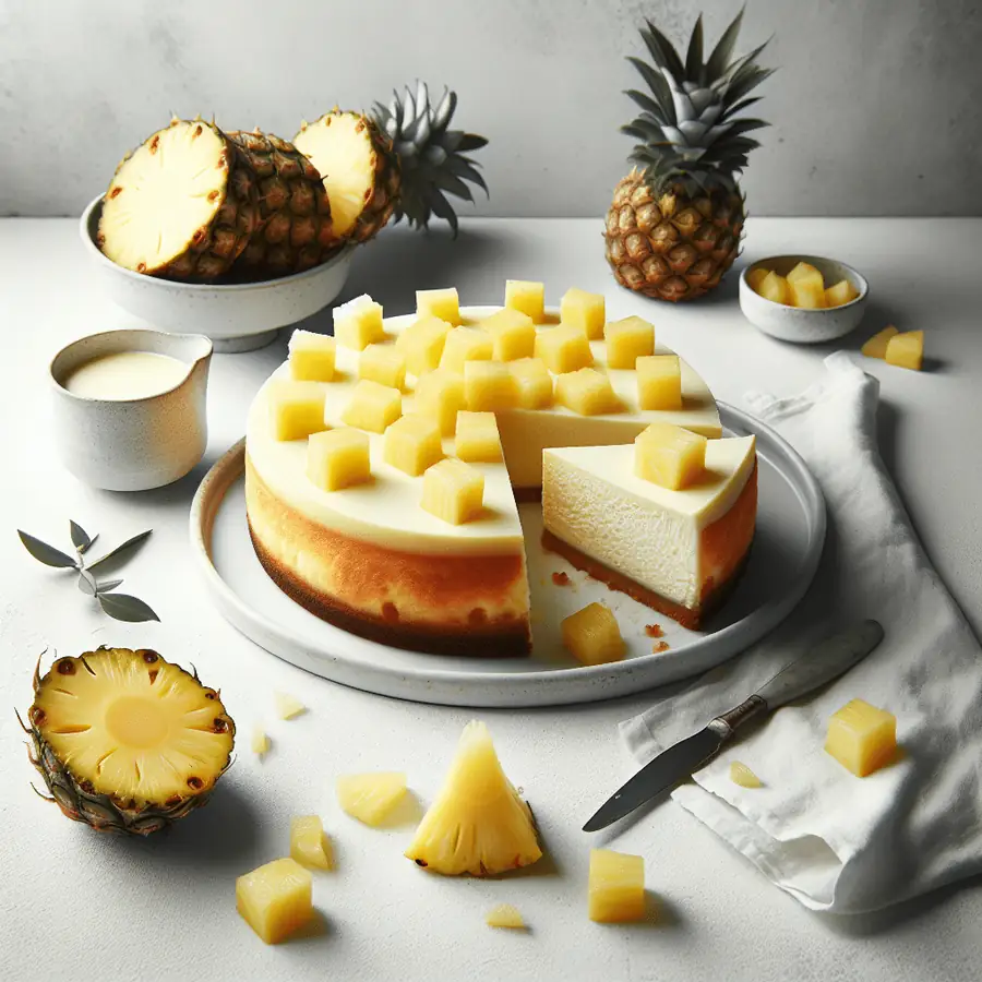Pastel de Queso y Piña