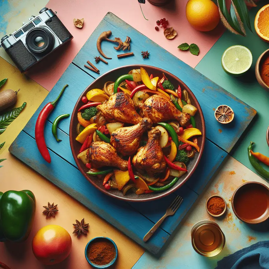 Pollo Jerk caribeño