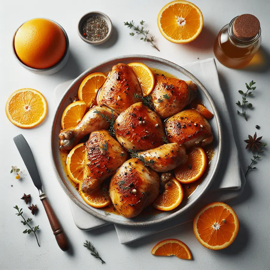 Pollo a la naranja