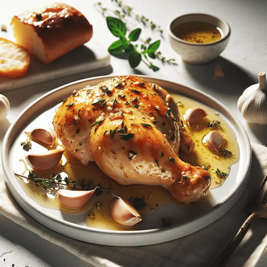 Pollo al ajillo