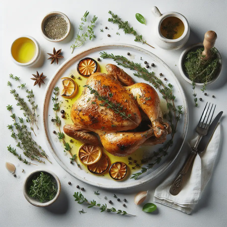 Pollo asado al horno