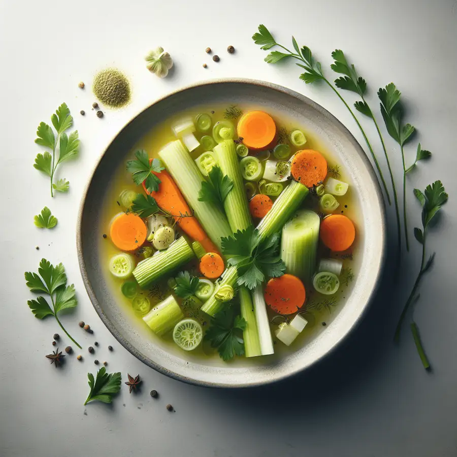 Sopa de apio y zanahoria