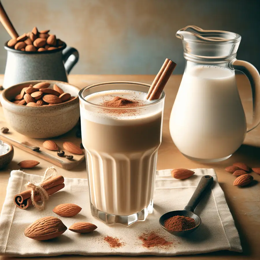 Batido de Café Frío con Leche de Almendras