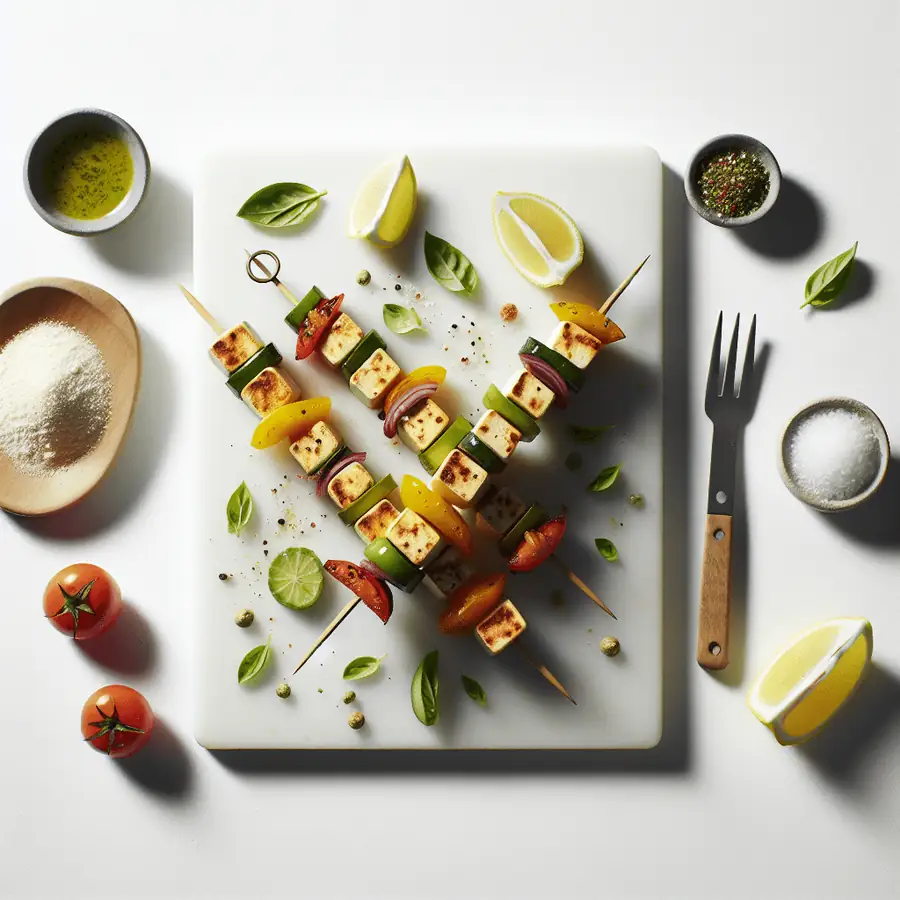 Brochetas de Tofu Marinado