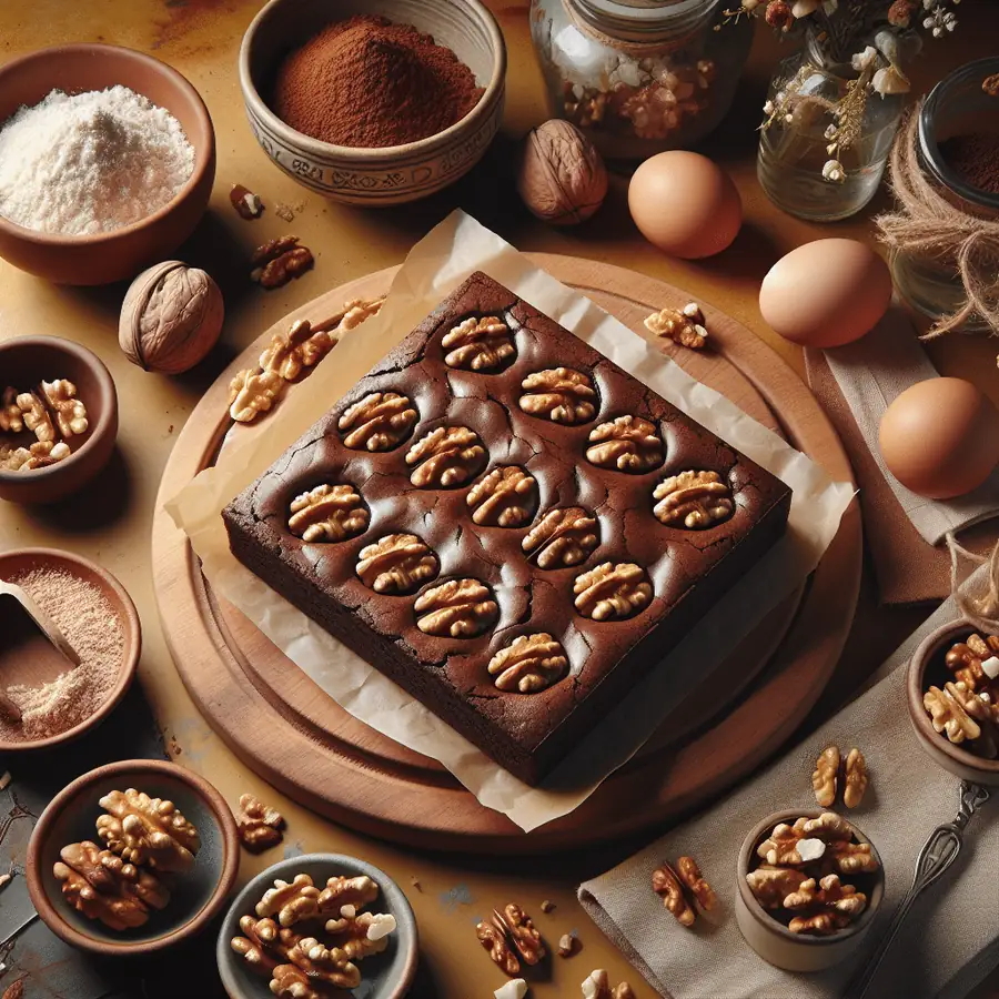 Brownie con nueces