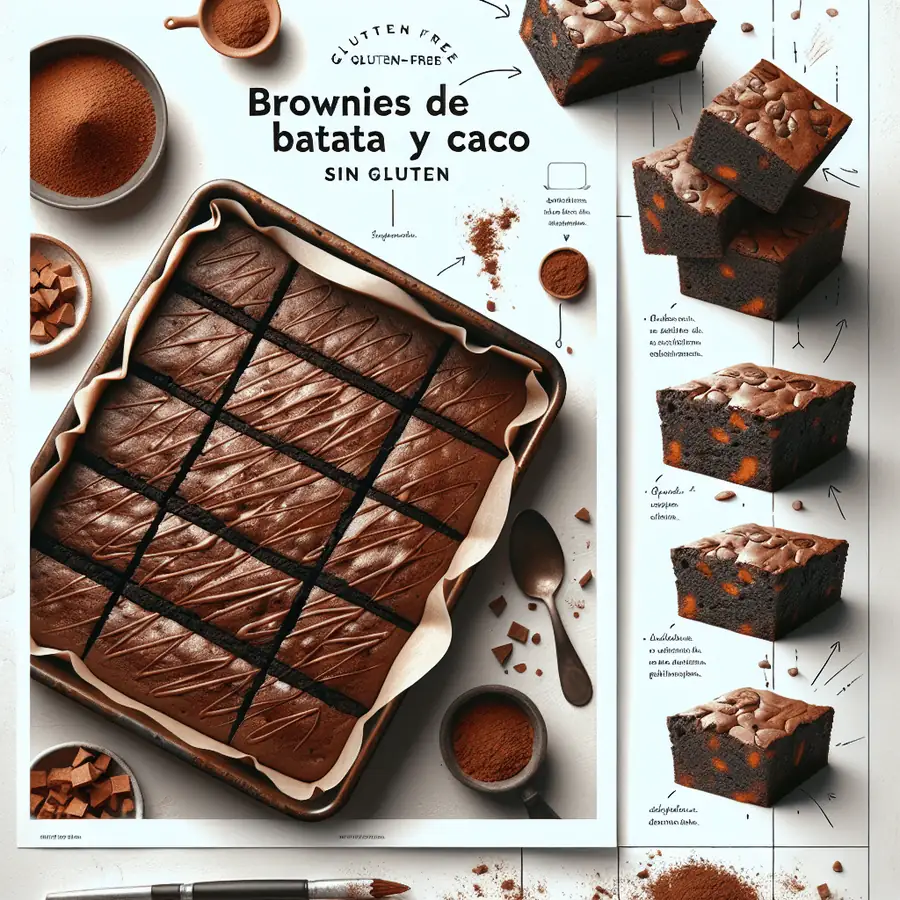 Brownies de Batata y Cacao Sin Gluten