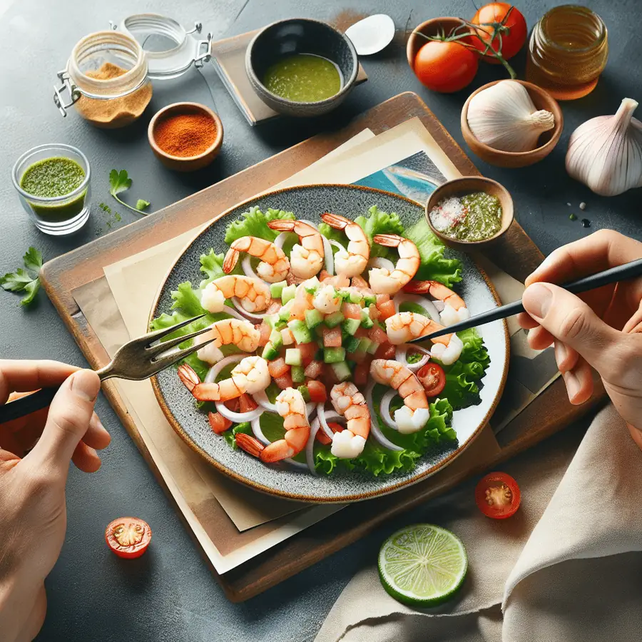 Ceviche de Camarón Fresco para Dos