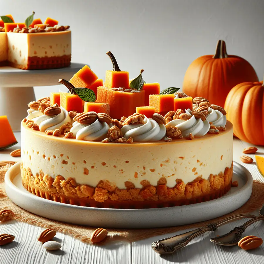 Cheesecake de Desayuno Triple Calabaza