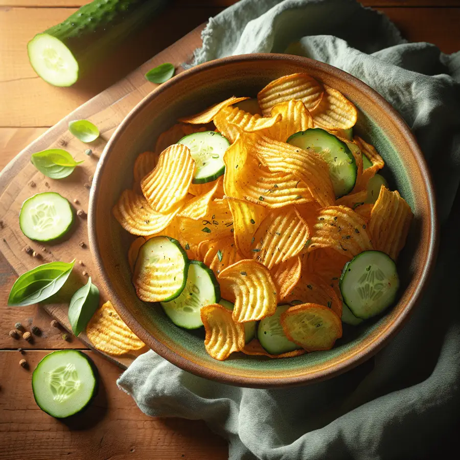 Chips de Pepino en Airfryer