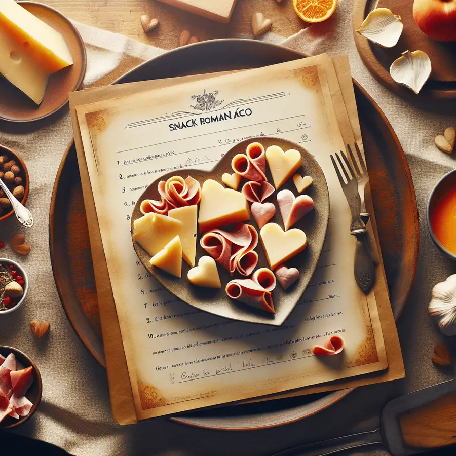 Corazones de Queso y Jamón: Snack Romántico
