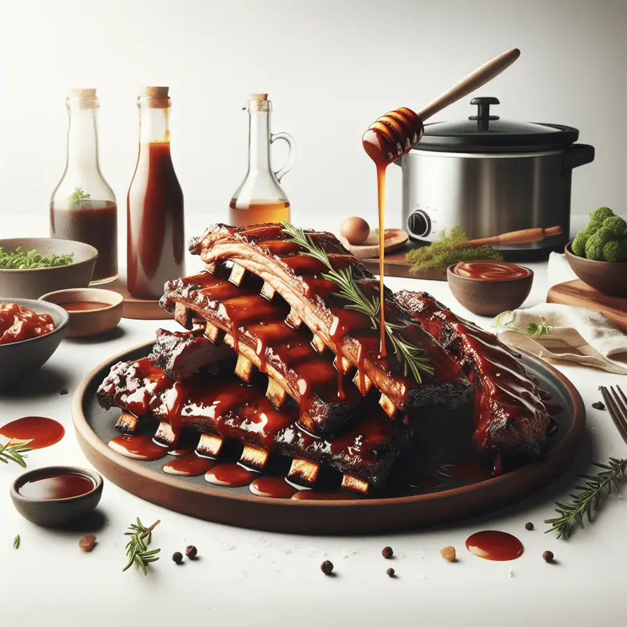Costillas BBQ en slow cooker