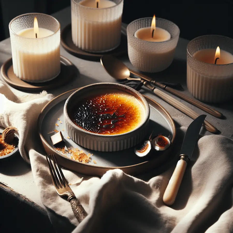 Crème brûlée de coco y vainilla