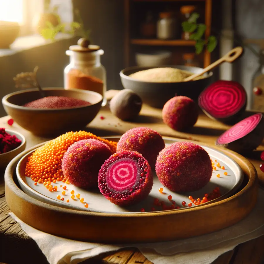 Croquetas de quinoa y remolacha