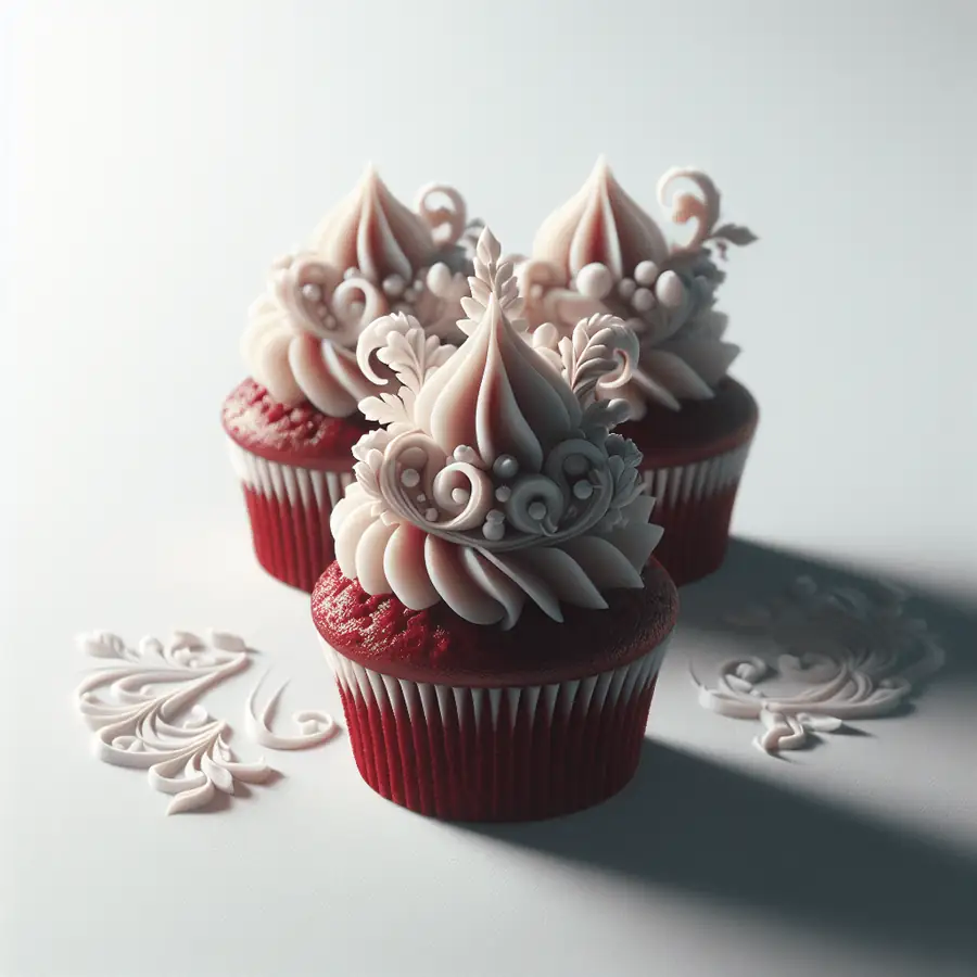 Cupcakes Red Velvet Miniatura para Dos