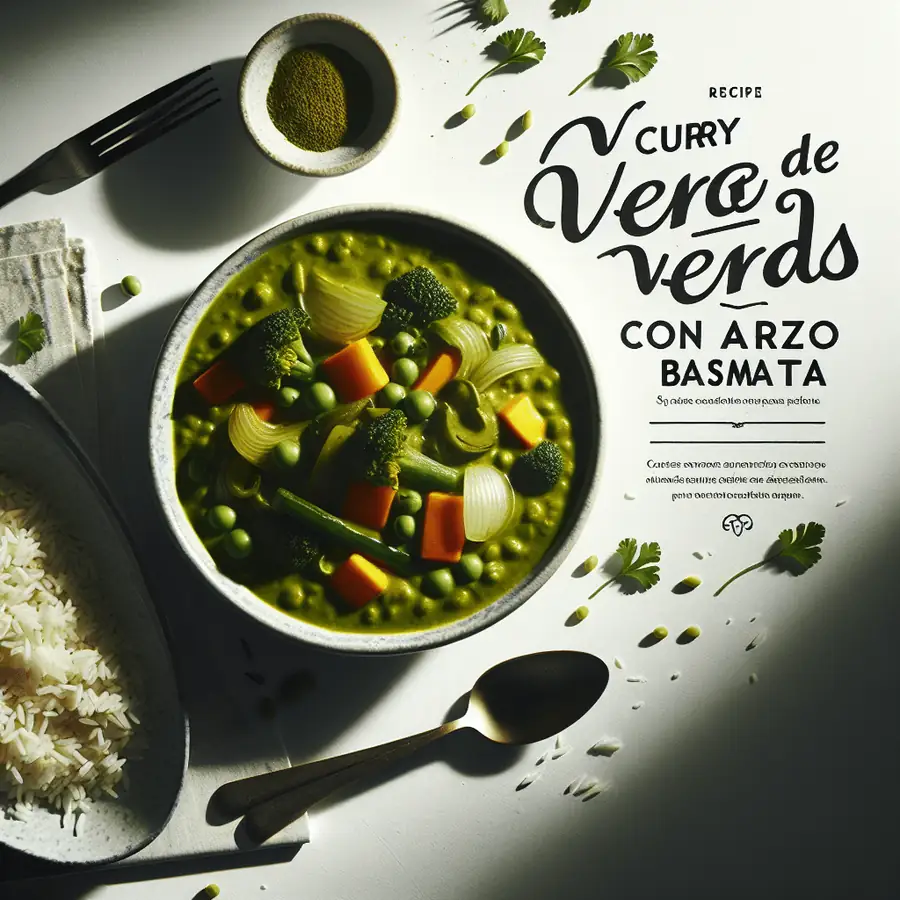 Curry Verde de Verduras con Arroz Basmati