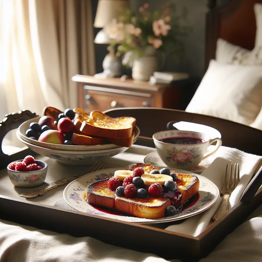 Desayuno en Cama: Tostadas Francesas con Compota