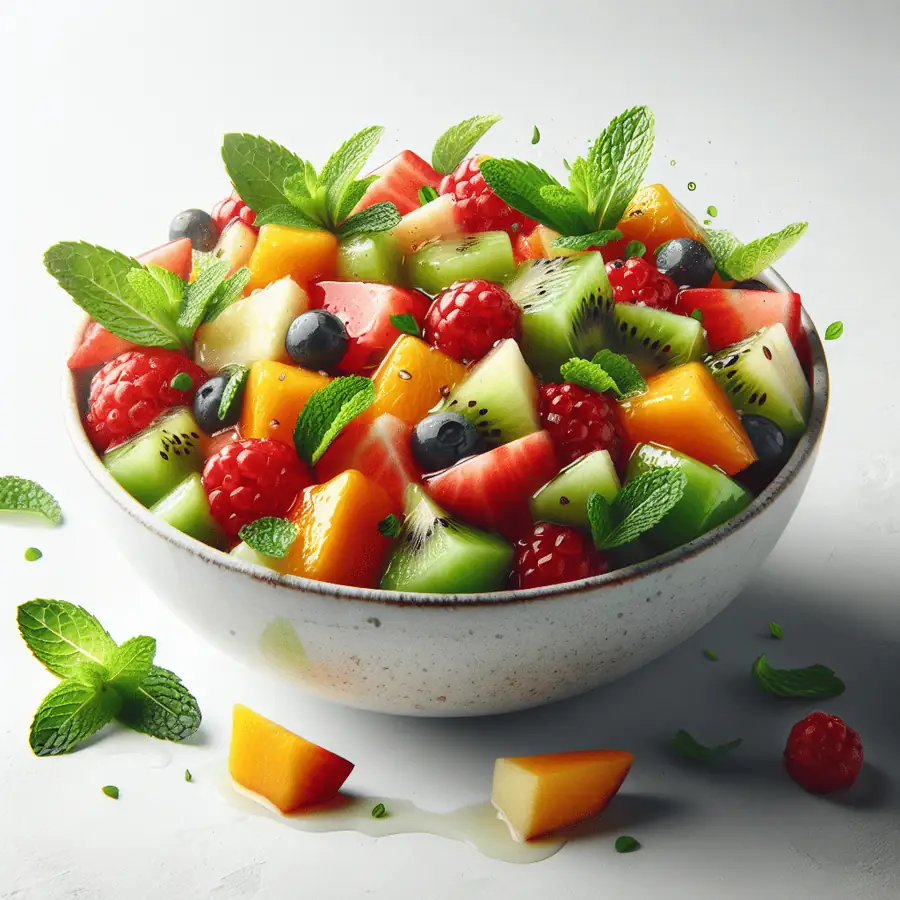 Ensalada de Frutas con Menta Fresca