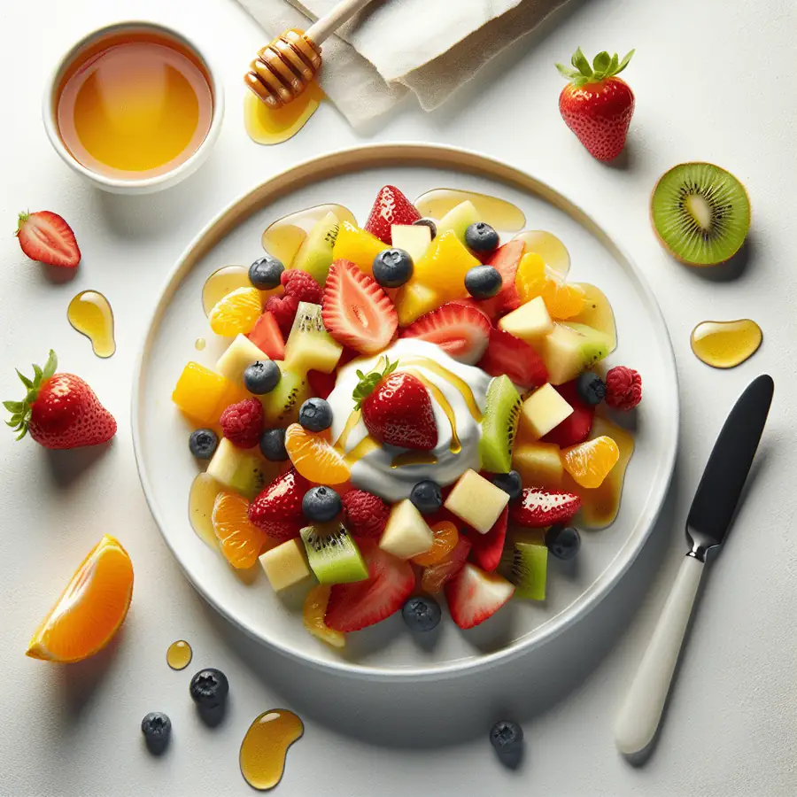 Ensalada de Frutas con Yogur y Miel