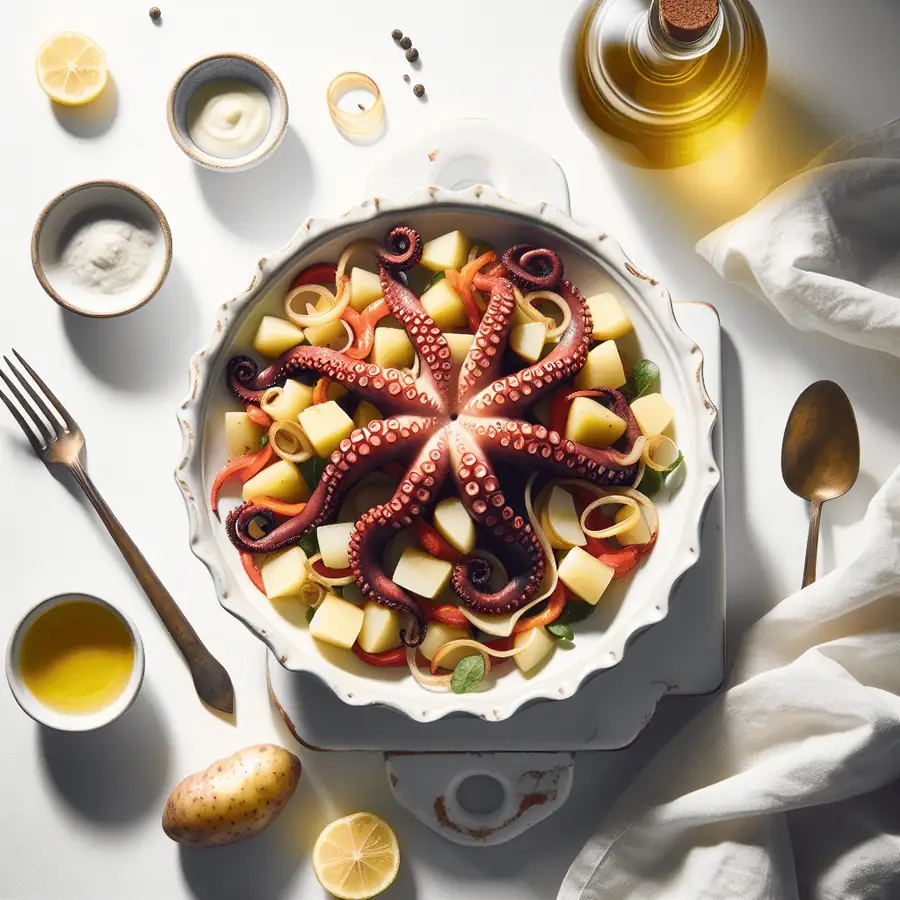 Ensalada de pulpo y patatas
