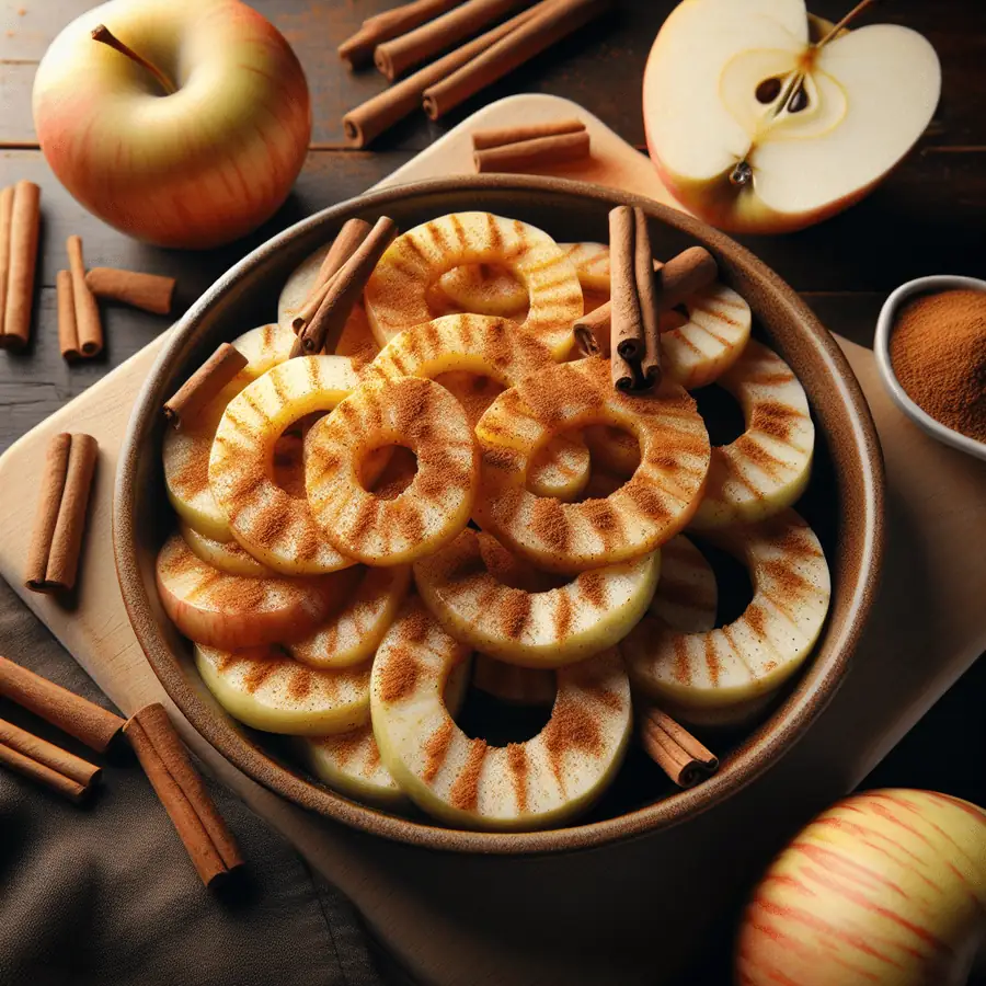 Gajos de Manzana Canela en Airfryer