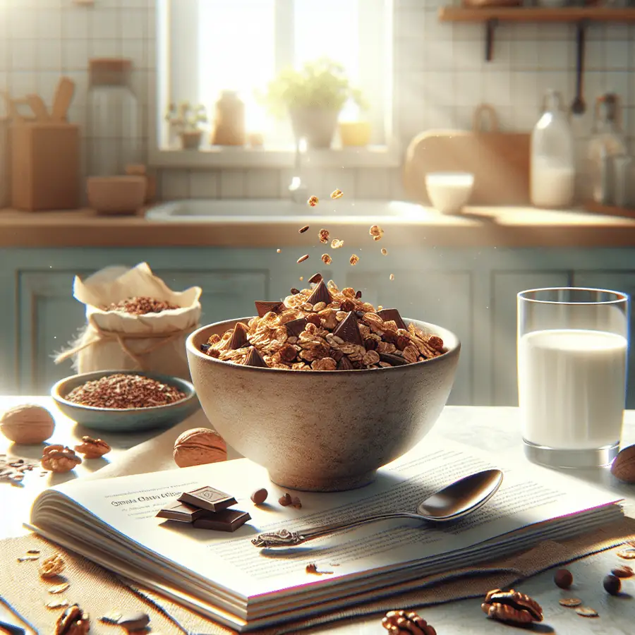 Granola de cacao y nueces