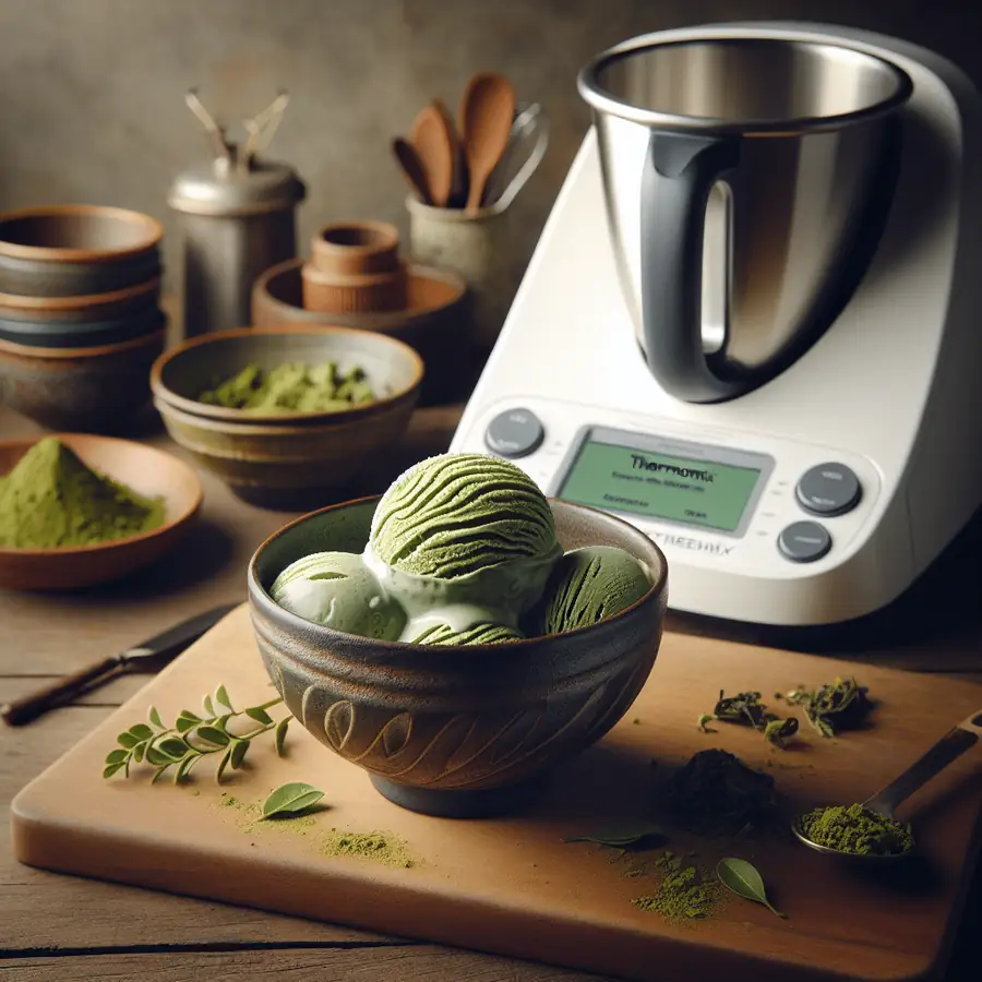 Helado de Té Verde Matcha en Thermomix