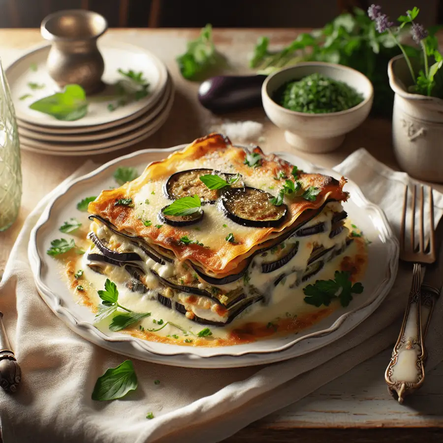 Lasaña de Berenjena y Ricotta Sin Gluten