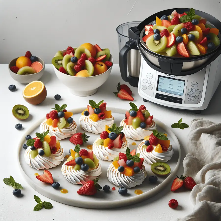 Mini Pavlovas con Frutas en Thermomix