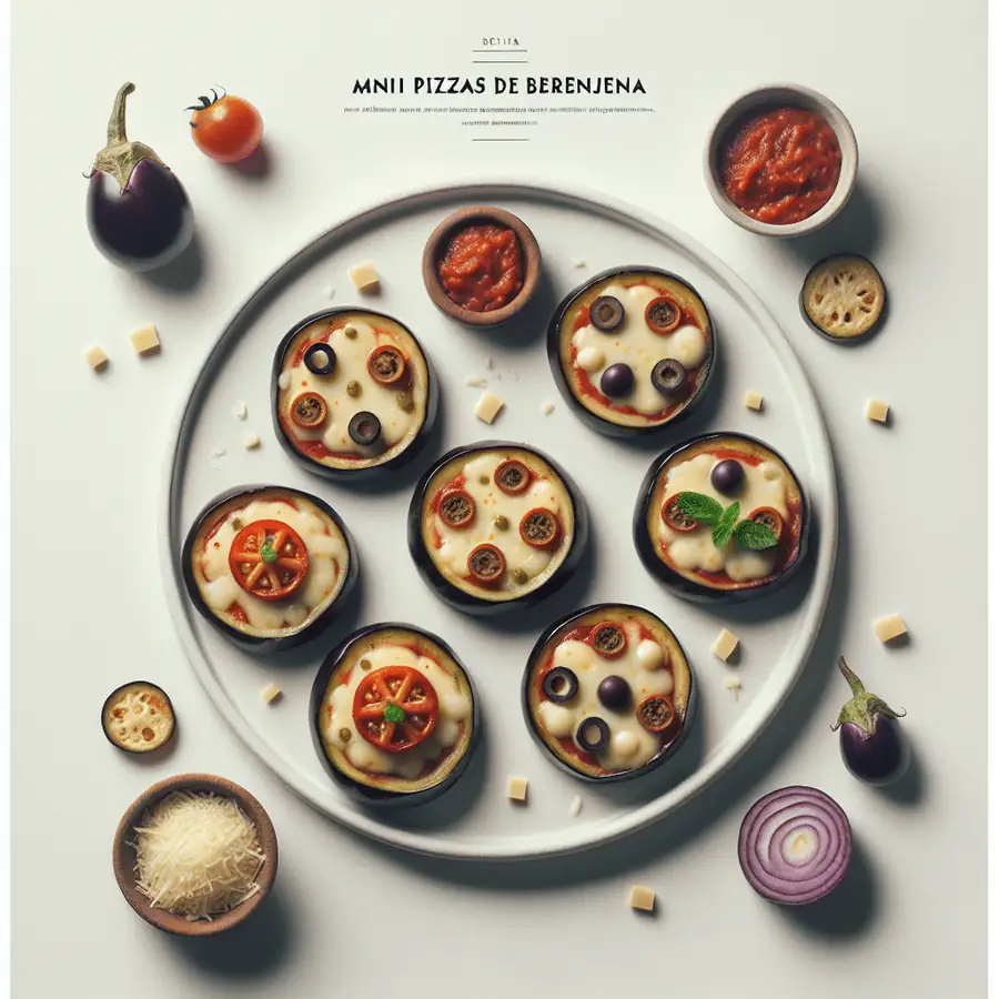 Mini pizzas de berenjena