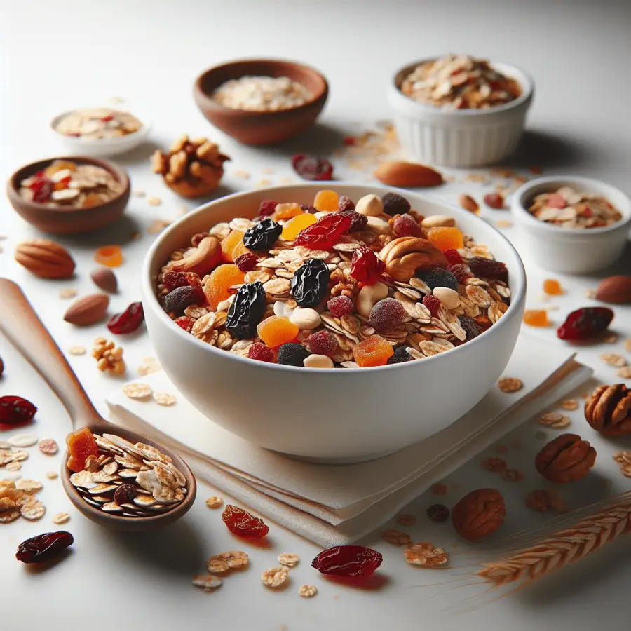 Muesli casero con frutas secas