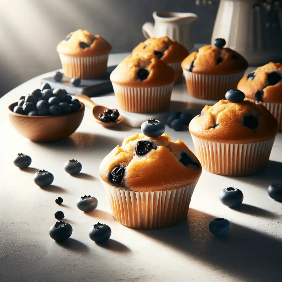 Muffins de Arándanos Sin Gluten