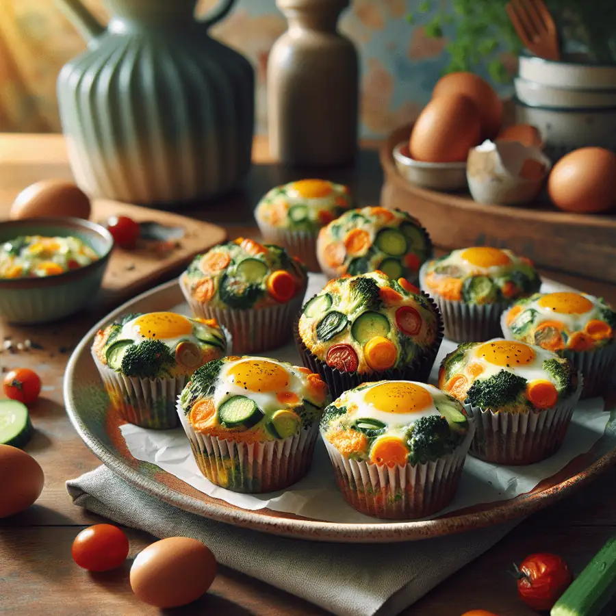 Muffins de Huevo y Verduras