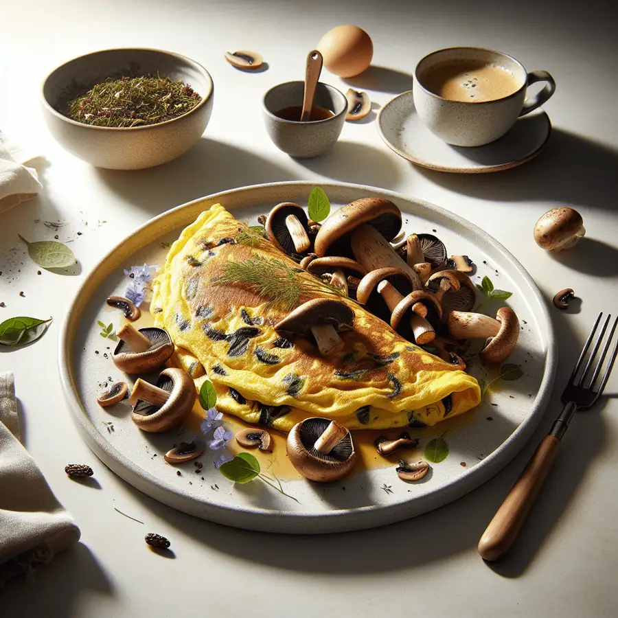 Omelet de Champiñones Silvestres
