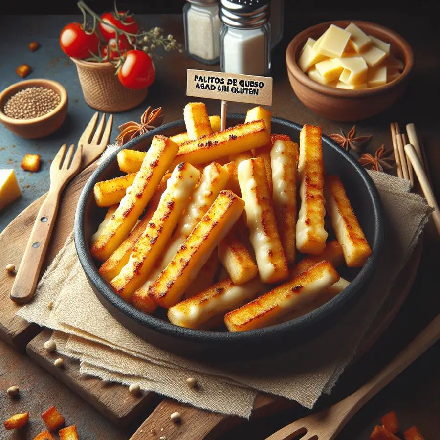 Palitos de Queso Asado Sin Gluten