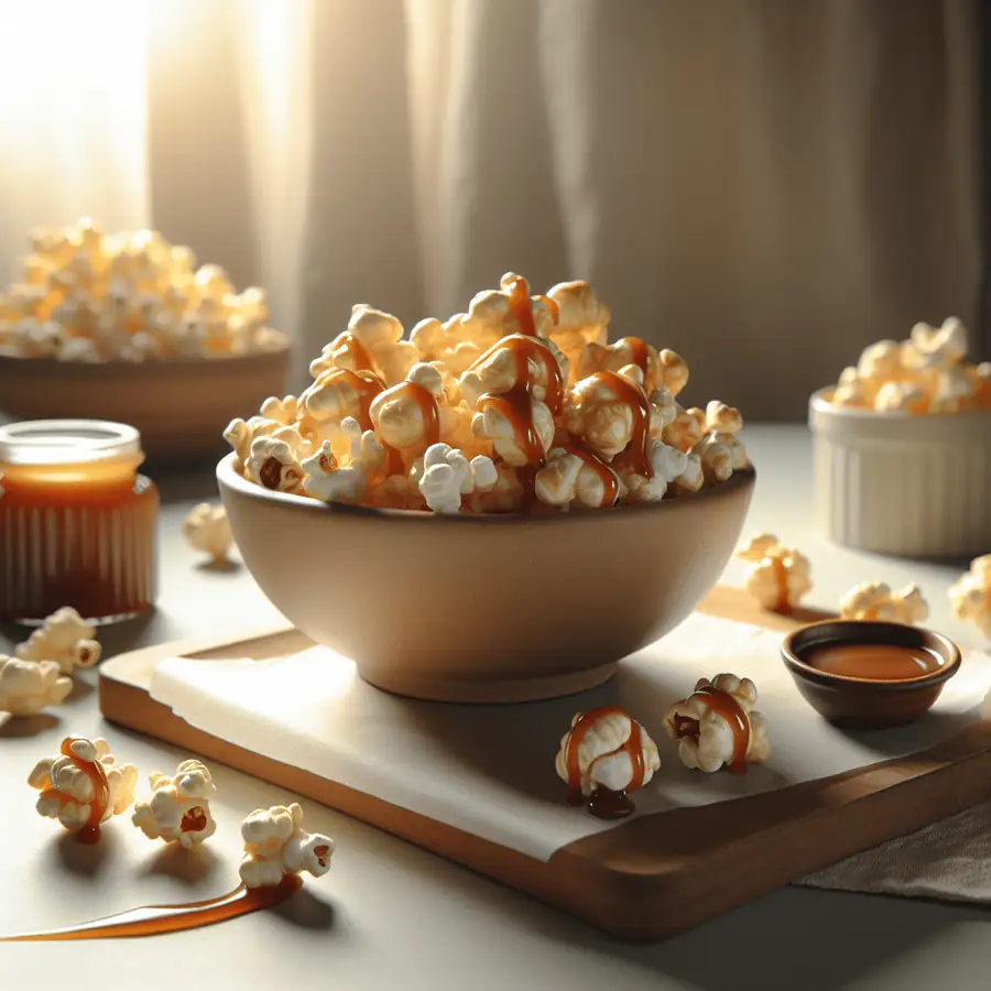 Palomitas de Maíz con Caramelo y Ojos de Caramelo