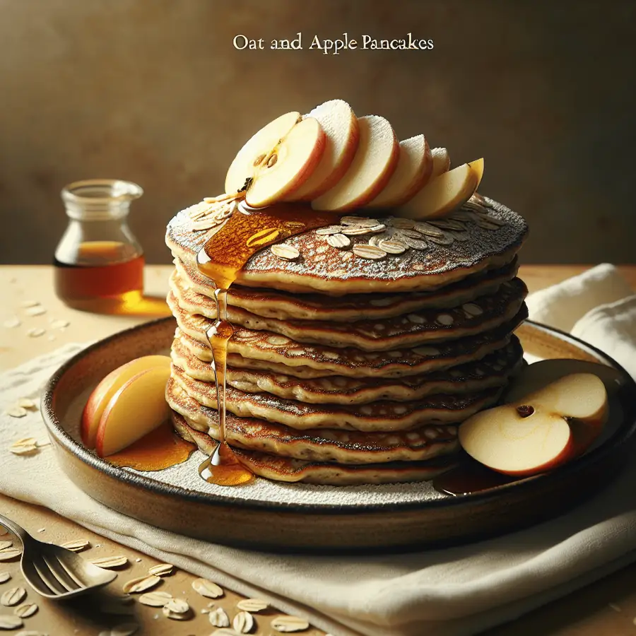 Pancakes de avena y manzana