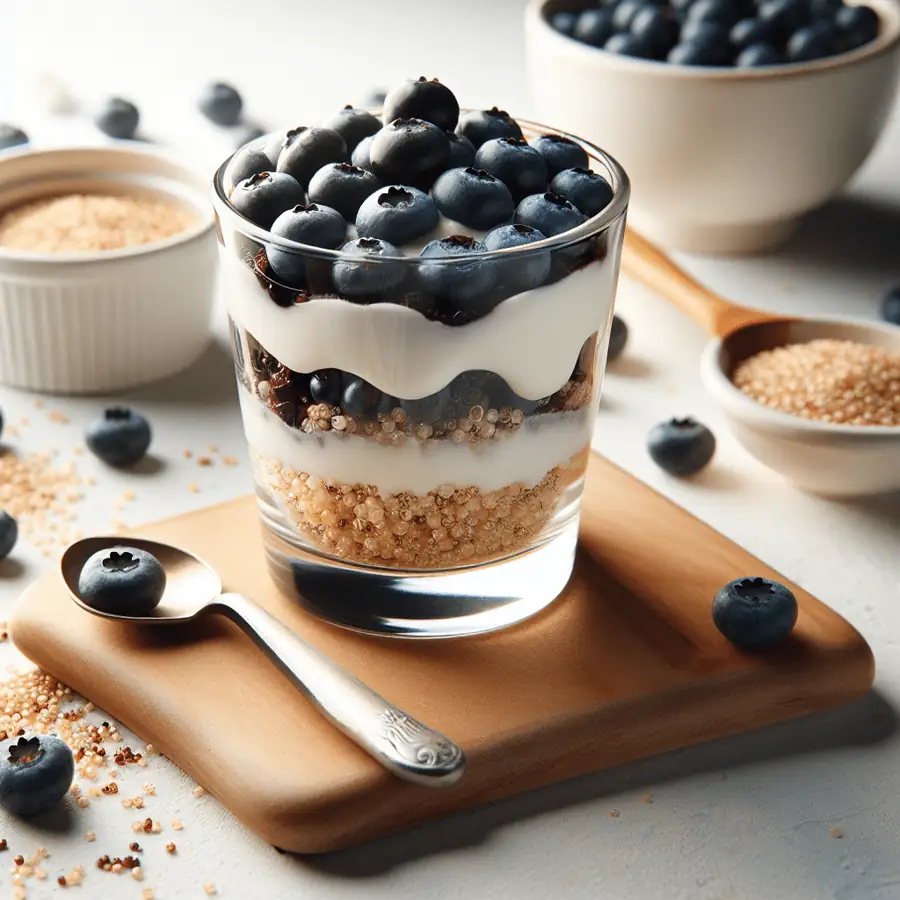 Parfait de Arándanos y Quinua
