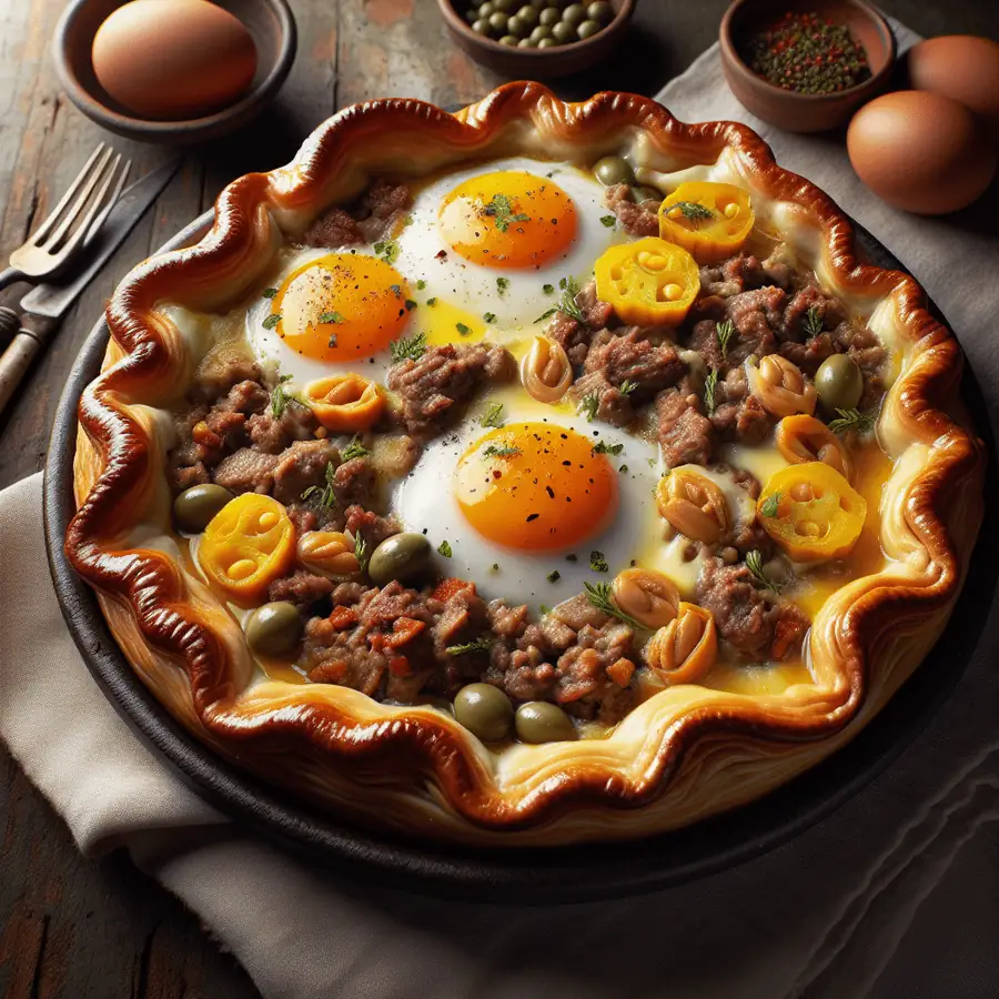 Pastel de Carne con Huevos Sorpresa