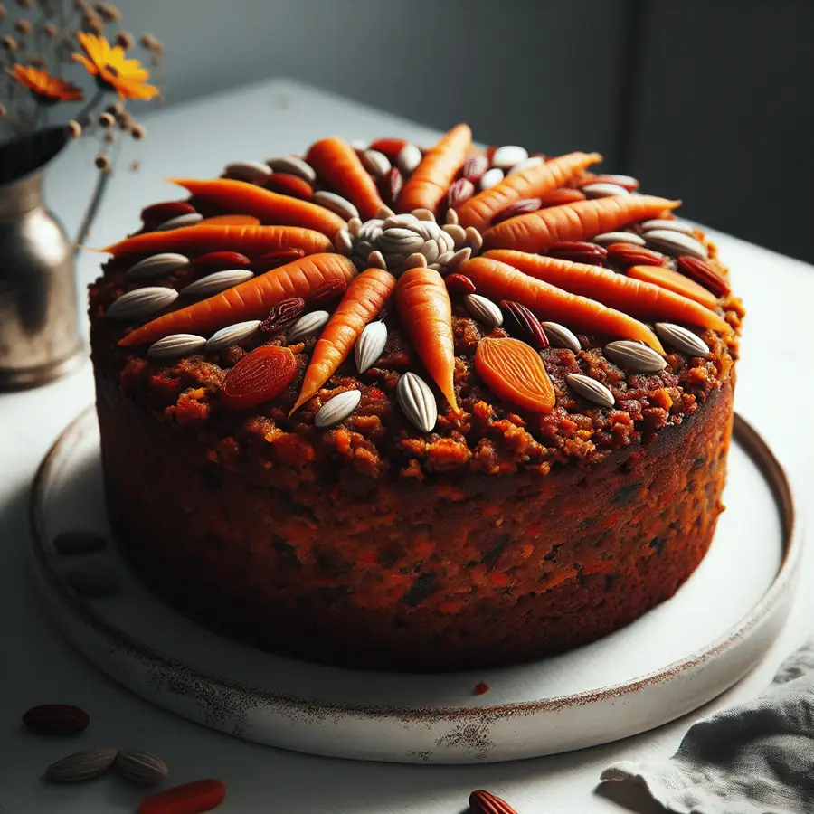 Pastel de zanahoria vegano